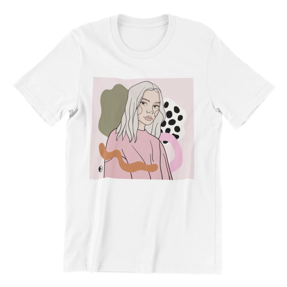 Unisex Organic Cotton T-shirt with Illustration - Copy of You