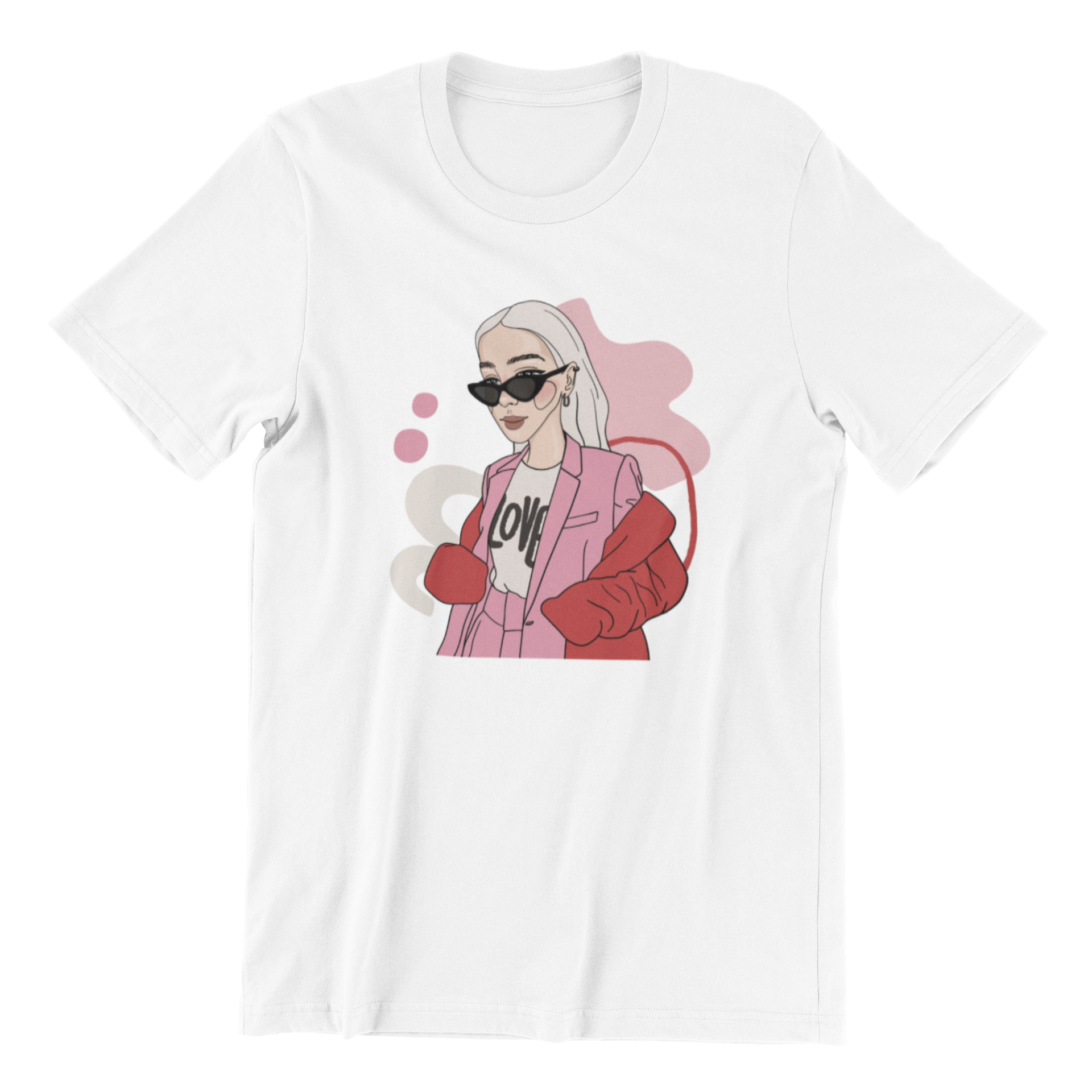 Unisex Organic Cotton T-shirt with Illustration - Love Bites