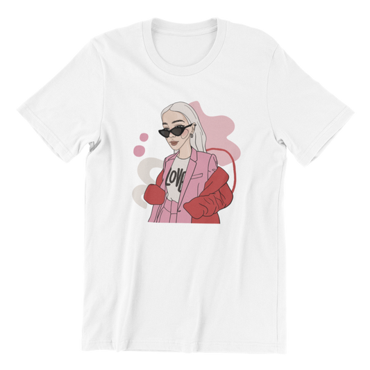 Unisex Organic Cotton T-shirt with Illustration - Love Bites