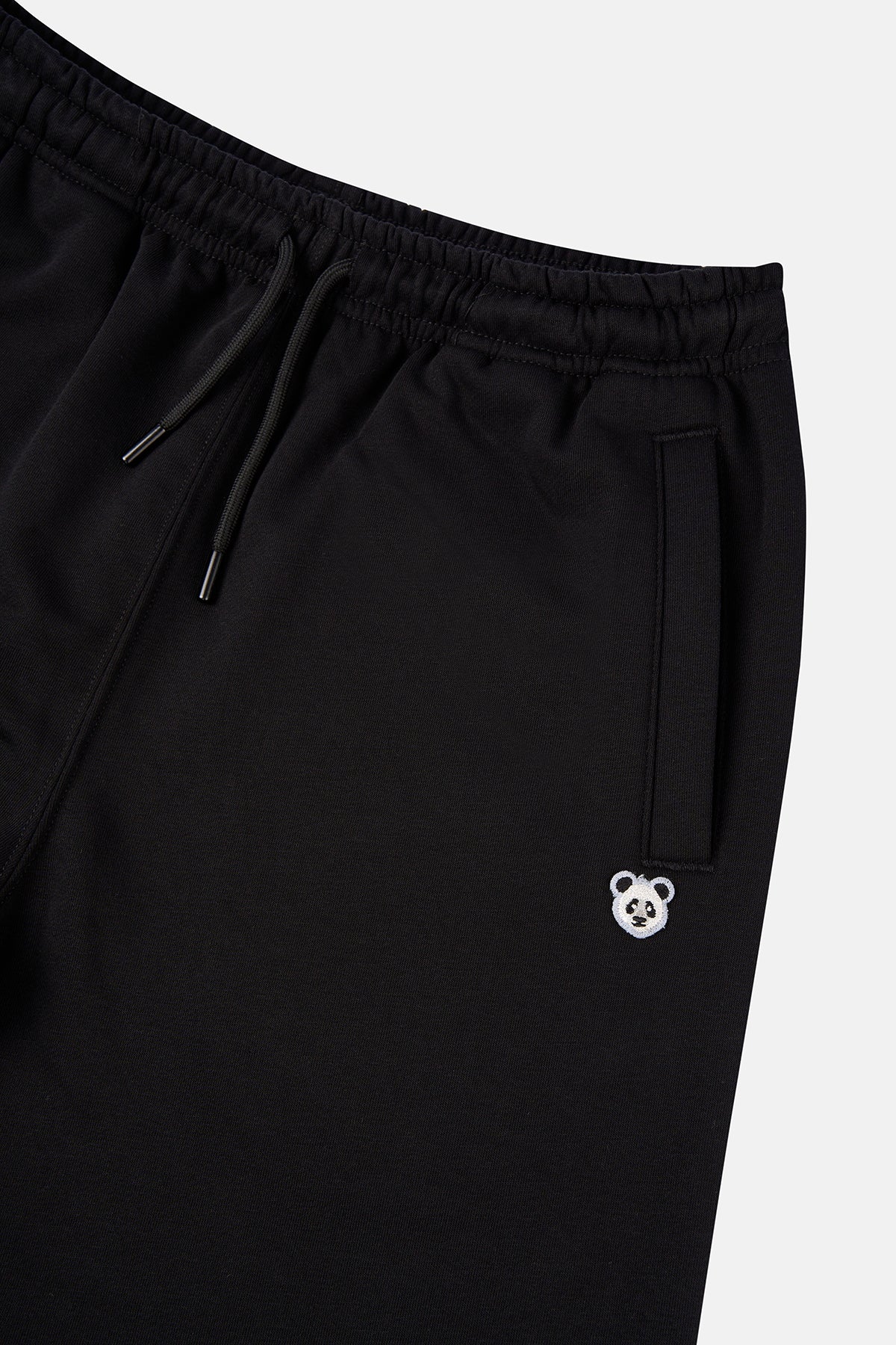 Panda Soft Fleece Sweatpants - Black