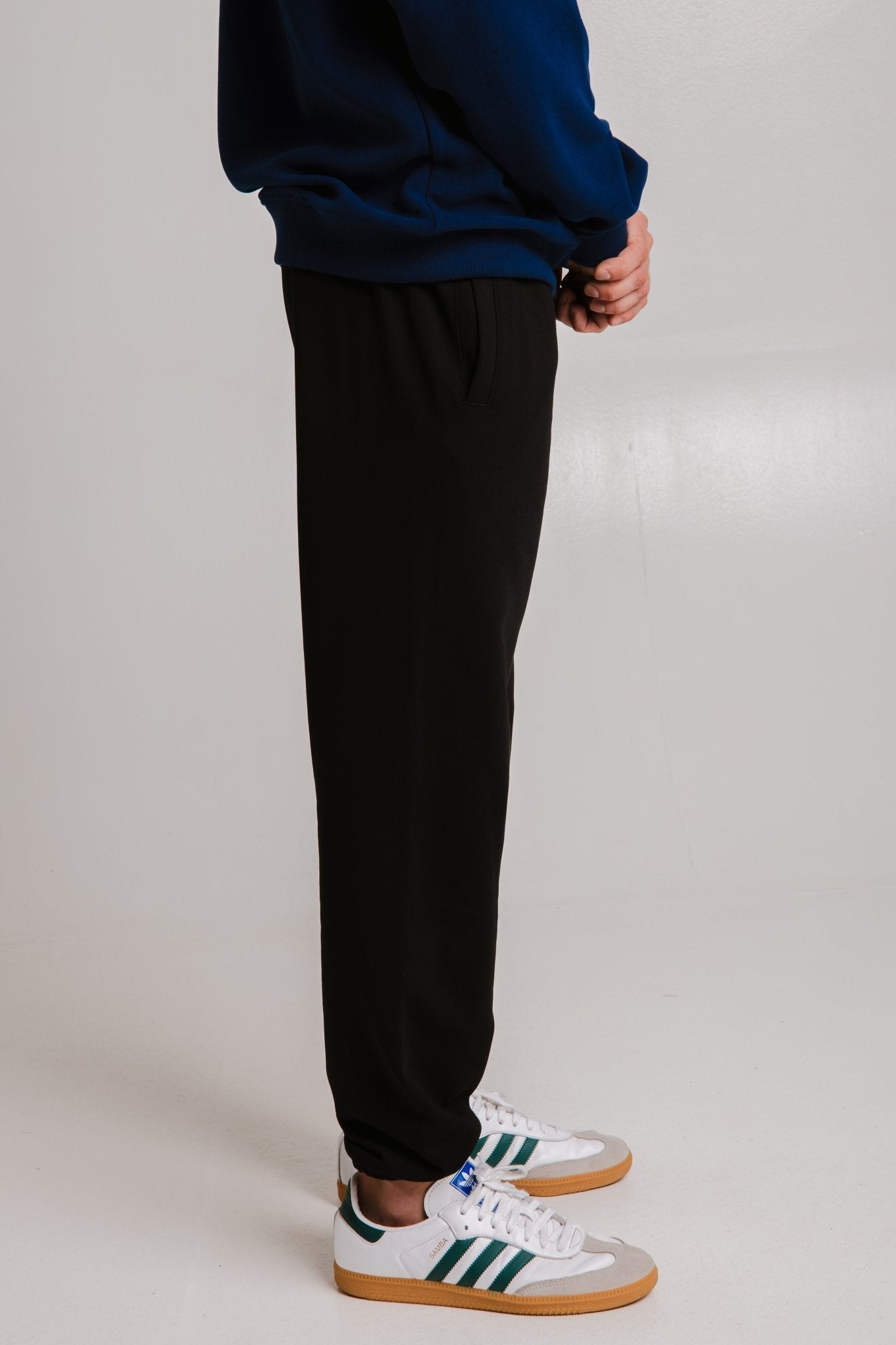 Panda Soft Fleece Sweatpants - Black